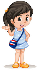 Thai girl greeting and smiling