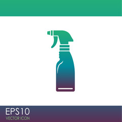 Window cleaner vector icon.