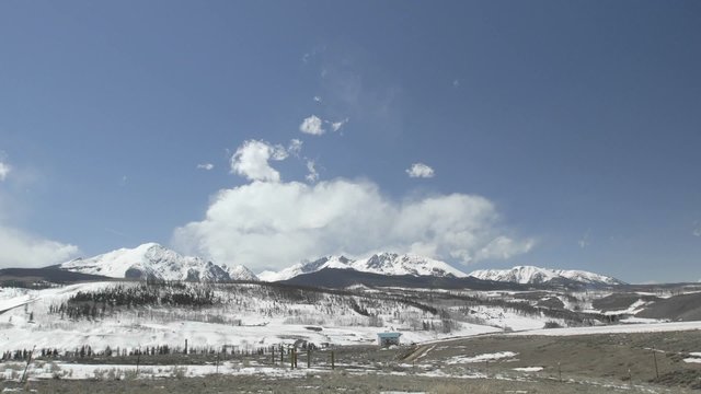 Time lapse of storming developing over the Gore Range in Silverthorne, Colorado.