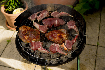köstliches grillfleisch