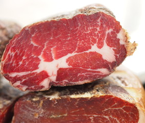 Piece of a premium smoked meat