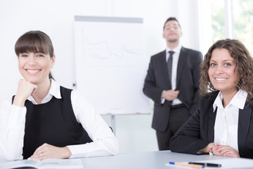 Mitarbeiter in einem Seminar