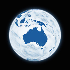 Australia on planet Earth