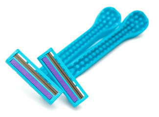 Blue lady shaver