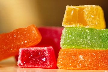 Assorted candies marmalade