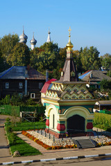 Obraz premium Chapel of Saint Romanovs in Russia, Kostroma city
