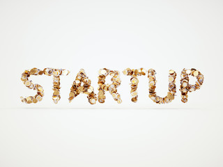 Startup concept isolated on white background