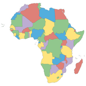 Afrika - politische Karte