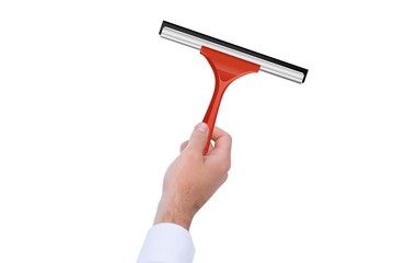 A Hand using a wiper