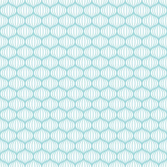 Fototapeta premium Seamless Pattern Retro Waves/Onions Turquoise