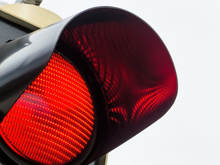 Rotes Licht bei Verkehrsampel