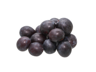 Plum On White
