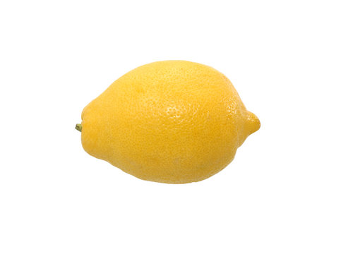 Lemon On White