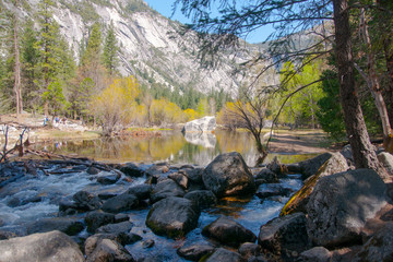 Water in Yosemite park