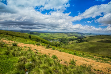 Naklejka premium On the Road to Drakensberg