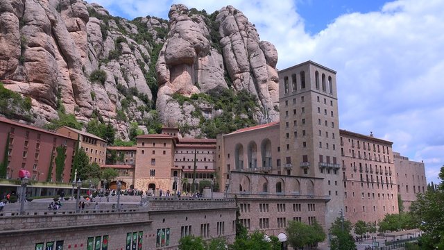 The Montserrat Catholic Monastery in Spain.