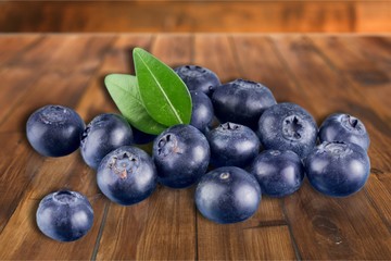 Fresh blueberries.