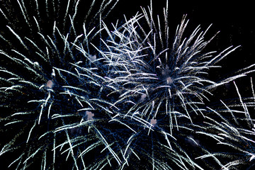 Fireworks with bokeh effect