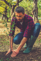 Planting new life. 