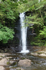 Obraz premium Waterfall on the River Caerfanell in the Brecon Beacons