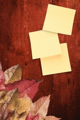 Composite image of sticky note