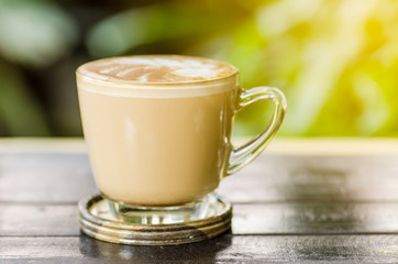 Hot coffee in the morning