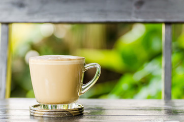 Hot coffee in the morning