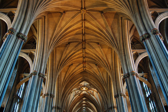 Interior of Bristol Cathedral England