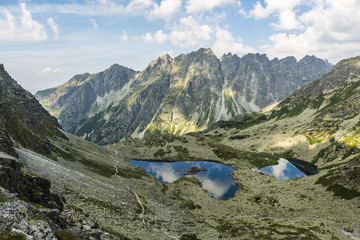 Valley - Dolina Zabia Mieguszowiecka (Dolina Zabia, dolina Zabich plies, kotlina Zabich plies) and ridge - Gran Baszt (hreben Bast) © gubernat