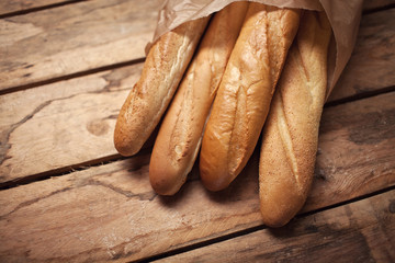 Baguette group french traditional bakery