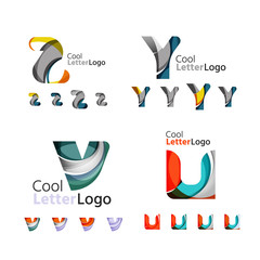 Letter business emblem collection