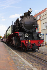 Fototapeta premium Zabytkowa lokomotywa parowa w Bad Doberan