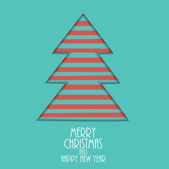 Abstract Christmas and New Year Background. Vector Illustration
