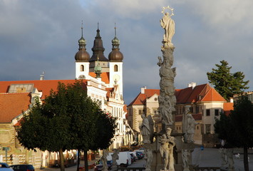 Telc, in the morning - square Zacharias of Hradec