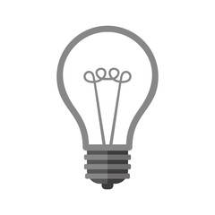 Bulb Icon on White Background. Vector