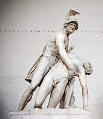 Patroclo e Menelao statue in Florence