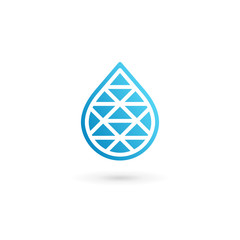 Water drop symbol logo design template icon. May be used in ecol