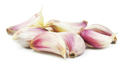 garlic bulbs isolated on white background
