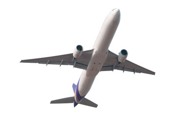 Jet aircraft  isolated on white background with clipping path