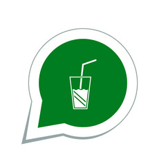 icon glass with tube