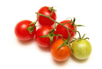 Tomatoes cherry isolated  on white
