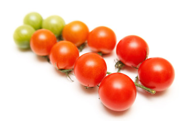 Tomatoes cherry isolated  on white