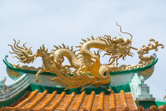 Dragon on roof