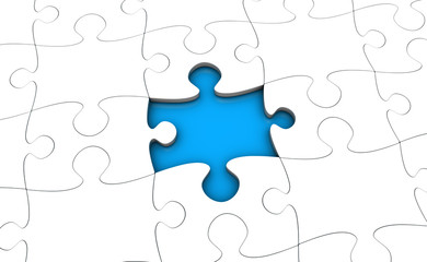 Fototapeta premium Jigsaw Puzzle