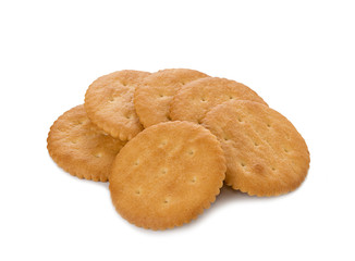 Biscuits on white background