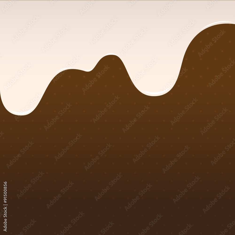 Wall mural abstract background sweet brown chocolate, cake background vecto