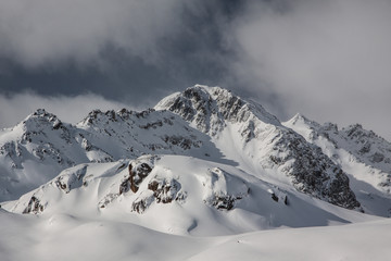 Winter landscape in Alps