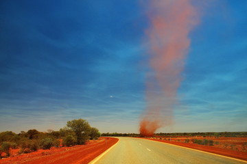 Whirlwind in Australian outback