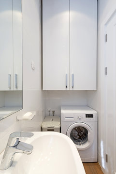 Interior Of A Small Laundry Room