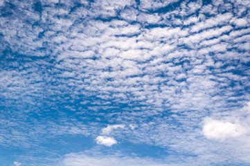 Blue sky and scatter cloud